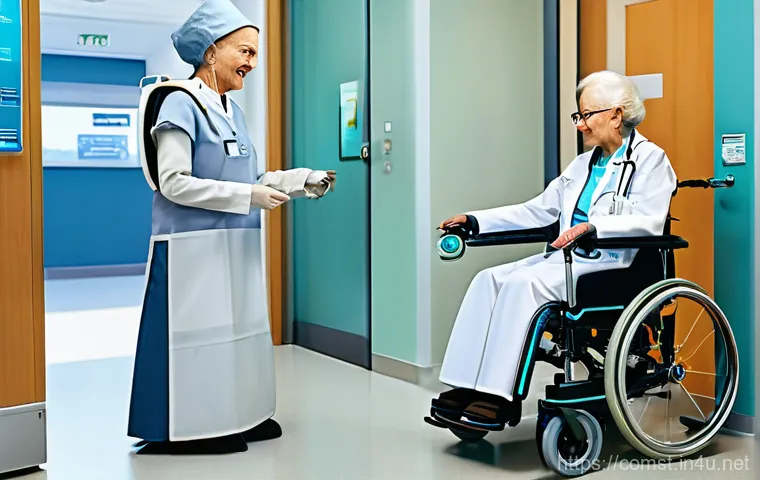 로보틱스 및 제어 시스템 - A brightly lit, high-tech smart factory interior. Robotic arms with multiple joints are precisely as...