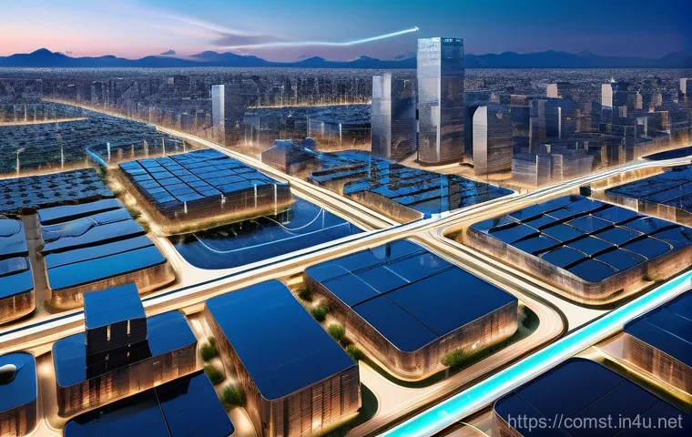 스마트 시스템 설계 - **Prompt 2: AI-Enhanced Smart Construction Site**
    A bustling, modern construction site showcasin...