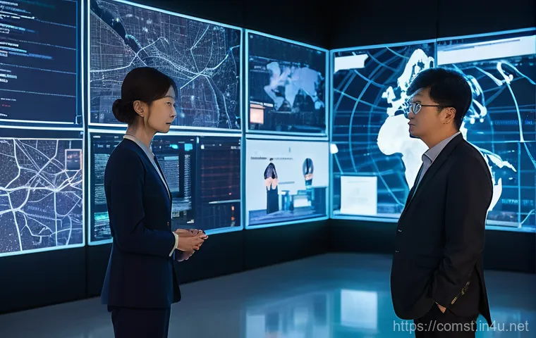 언어 모델 개발 - **Prompt:** A bright, futuristic LG Uplus office environment. A professional female employee in her ...